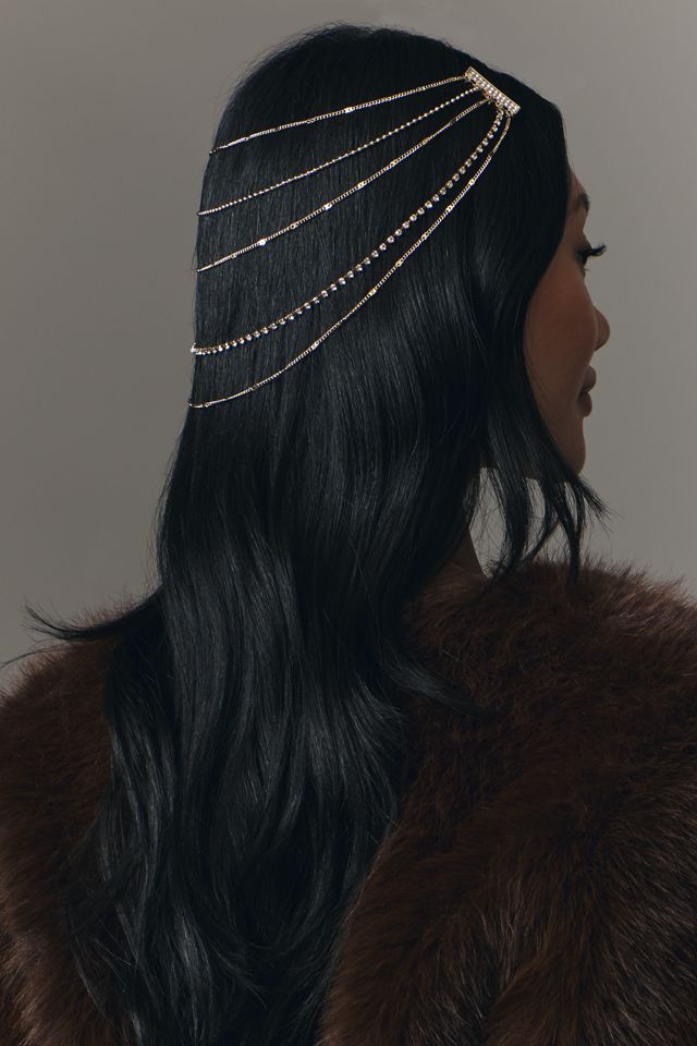 Medium Metal Chain Hair Pin #1