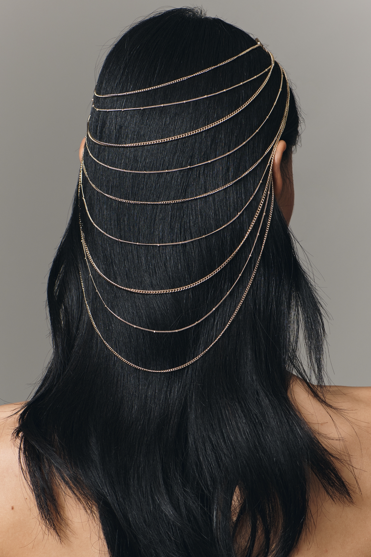 Large Metal Chain Hair Pin