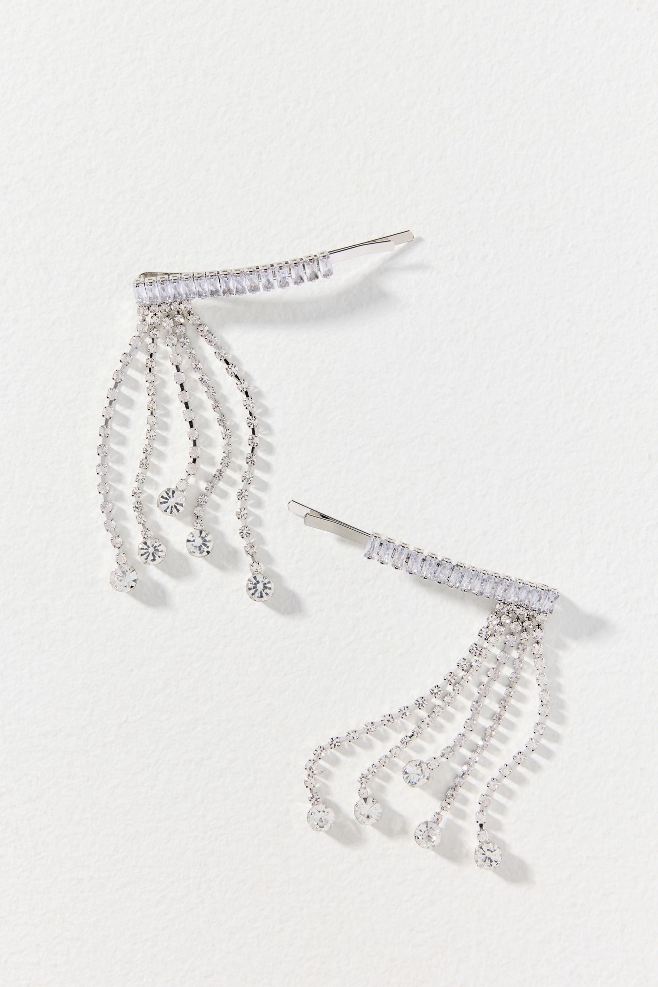 Drippy Crystal Bobby Pins, Set of 2
