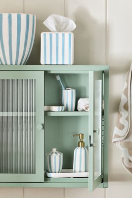Striped Ceramic Canister