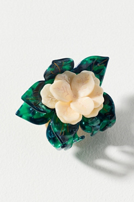 Solar Eclipse Holiday Hair Claw Clip In Green