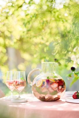 Cane Handle Glass Carafe