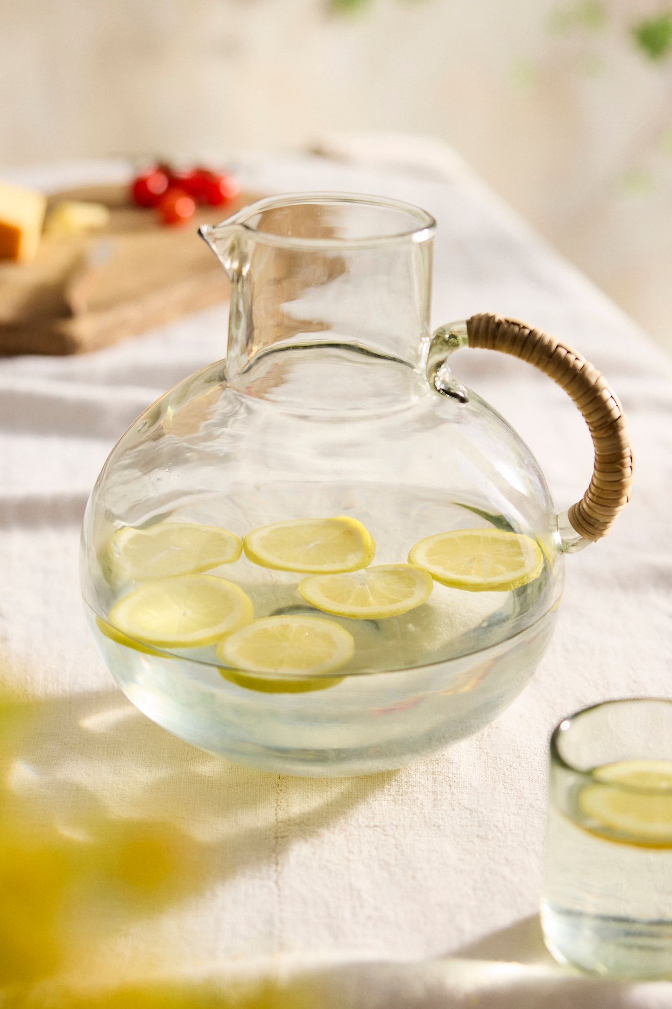 Cane Handle Glass Carafe - Clear, One Size