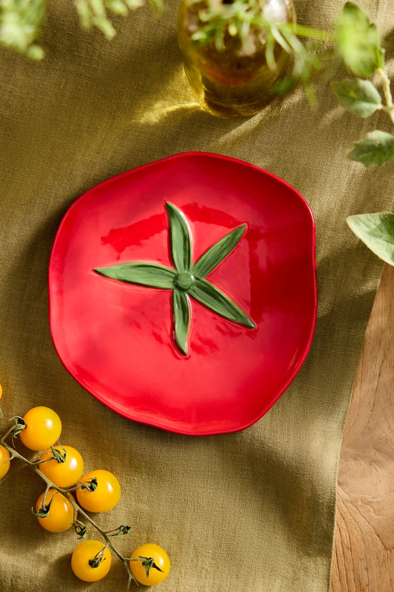 Tomato Ceramic Side Plate - Red, One Size
