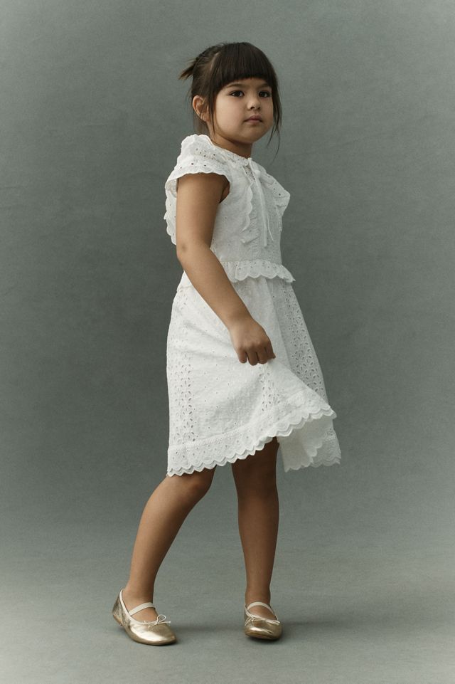 embroidered bardot dress BARDOT NECKLINE EMBROIDERED DRESS UK 6 main image 1