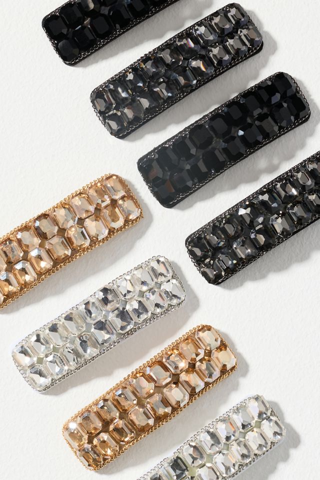 Gem Barrettes, Set of 4 #1