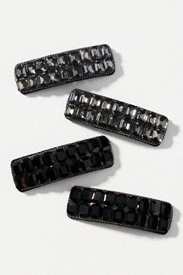 Gem Barrettes, Set of 4