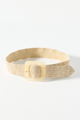 Raffia Waist Belt