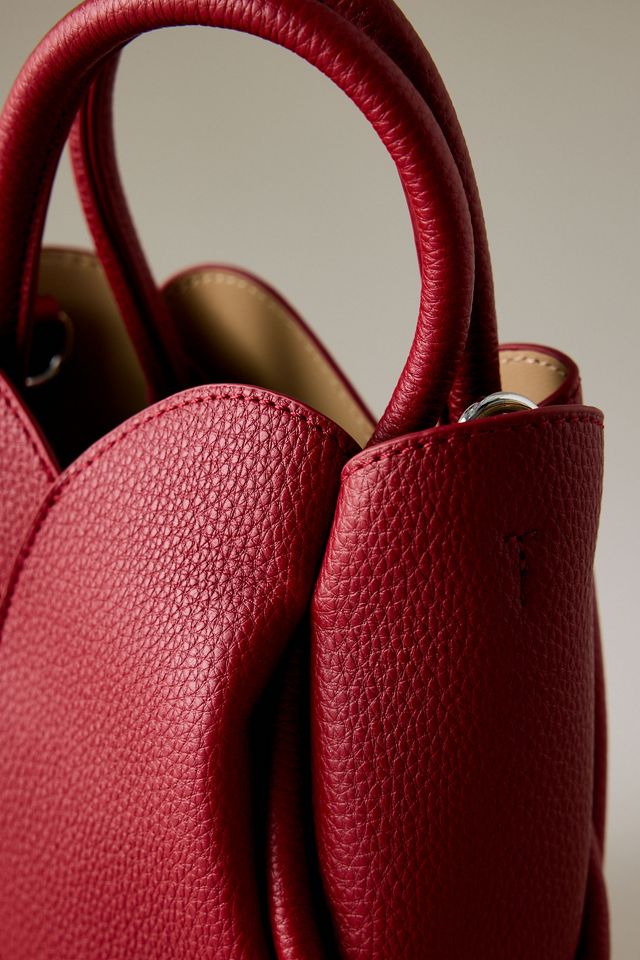 Bolso Mini Tote Melie Bianco Tulip de Mano Superior y Transversal #2