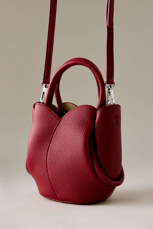 Bolso Mini Tote Melie Bianco Tulip de Mano Superior y Transversal #3