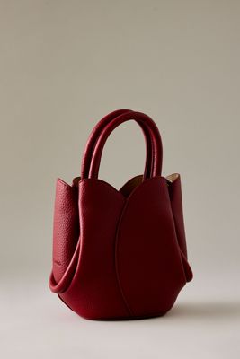 Bolso Mini Tote Melie Bianco Tulip de Mano Superior y Transversal
