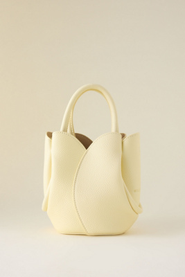 Melie Bianco Tulip Top-handle Crossbody Mini Tote Bag In Yellow