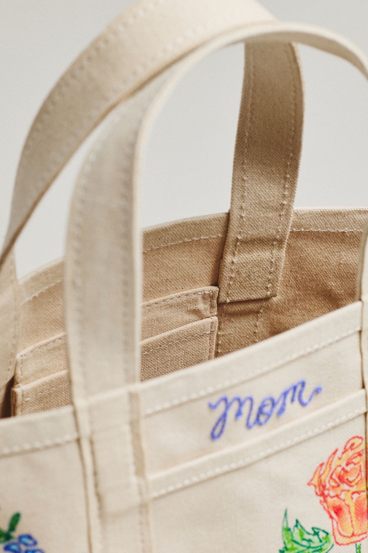 Maker / Scholar Hand-Painted Canvas Tote