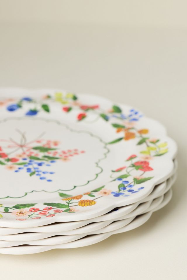 Annette Floral Melamine Dinner Plate #3