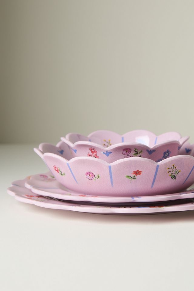 Annette Floral Melamine Dinner Plate #2