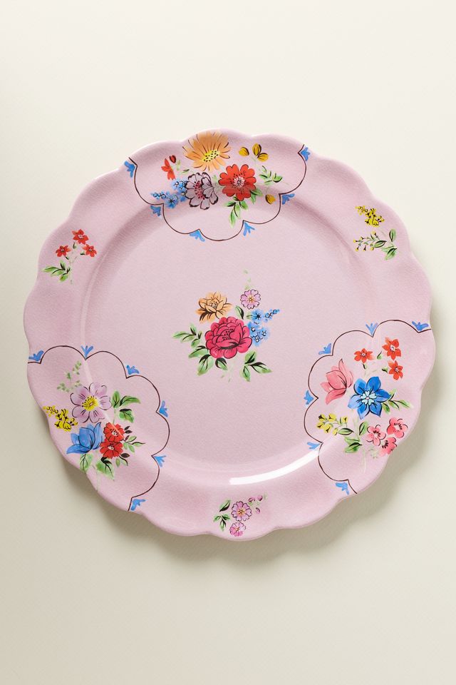 Annette Floral Melamine Dinner Plate #1
