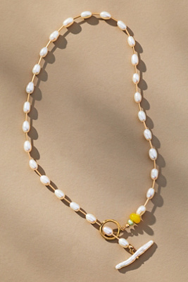 Yam Bonar Pearl Choker Necklace In Sand