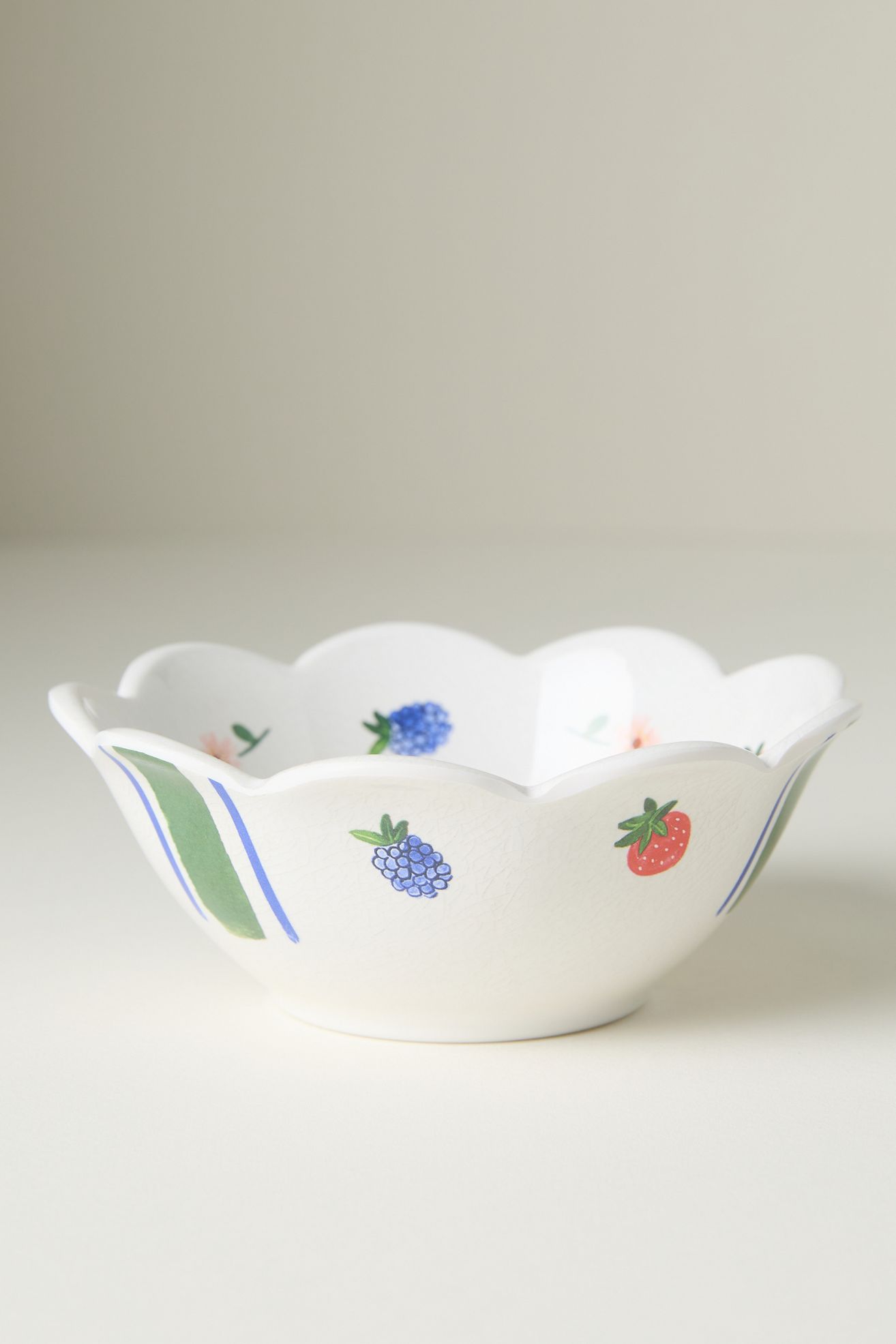 Annette Floral Melamine Nut Bowls, Set of 4 - White, Standard, Set Of 4