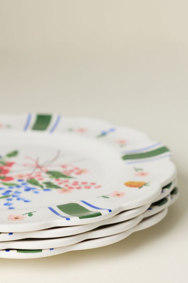 Annette Floral Melamine Dessert Plate #3