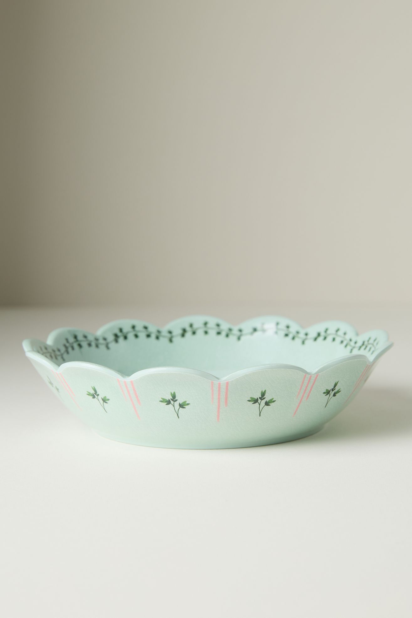 Annette Floral Melamine Pasta Bowls, Set of 4 - Sky, Set Of 4
