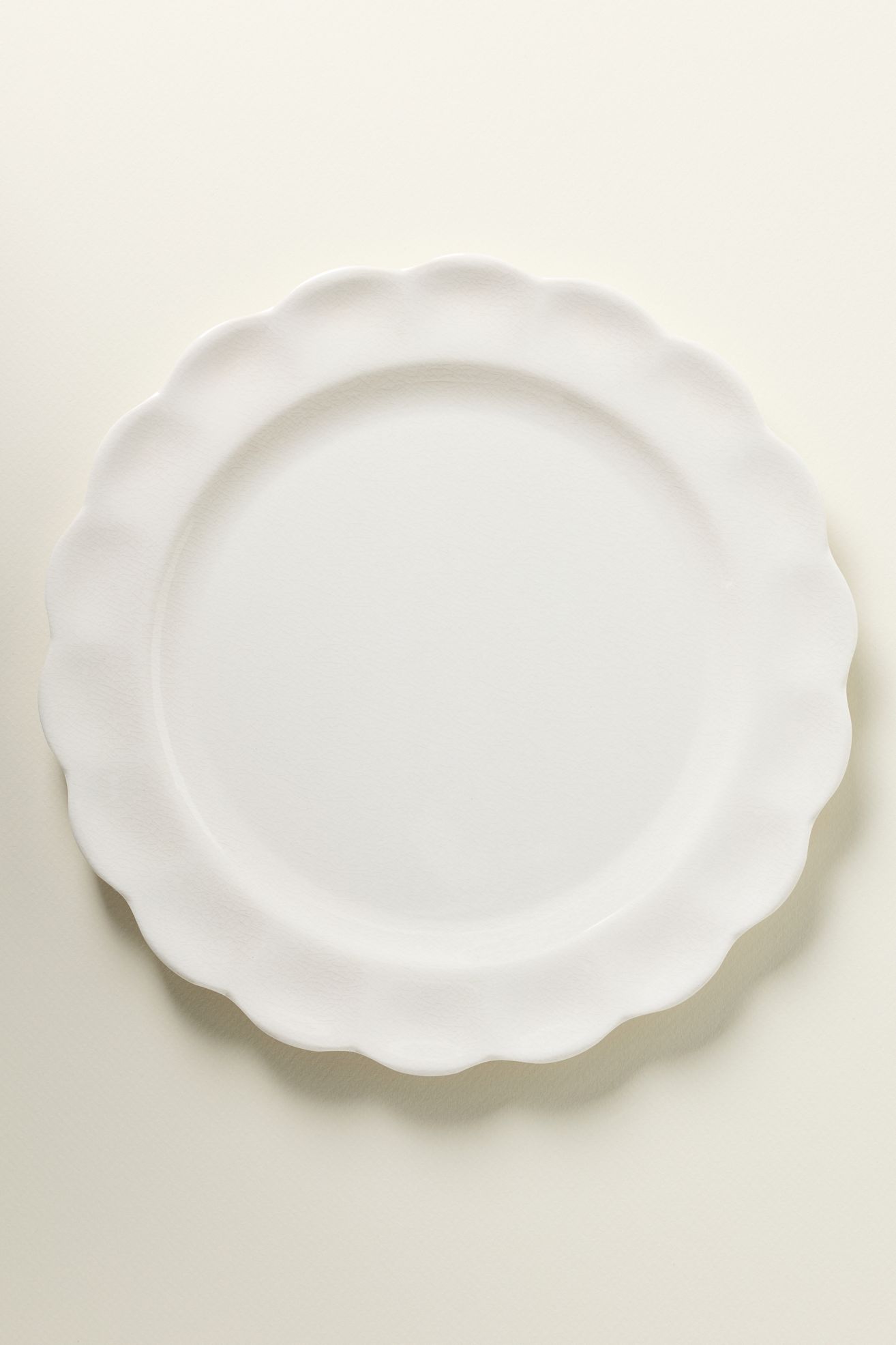 Annette Melamine Dinner Plates, Set of 4 - White, Set Of 4
