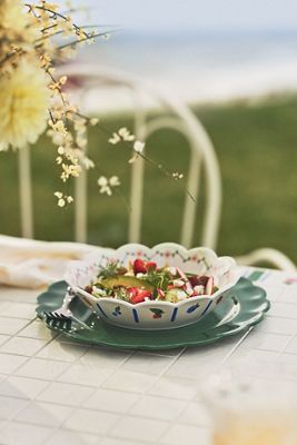 Annette Melamine Dinner Plates, Set of 4