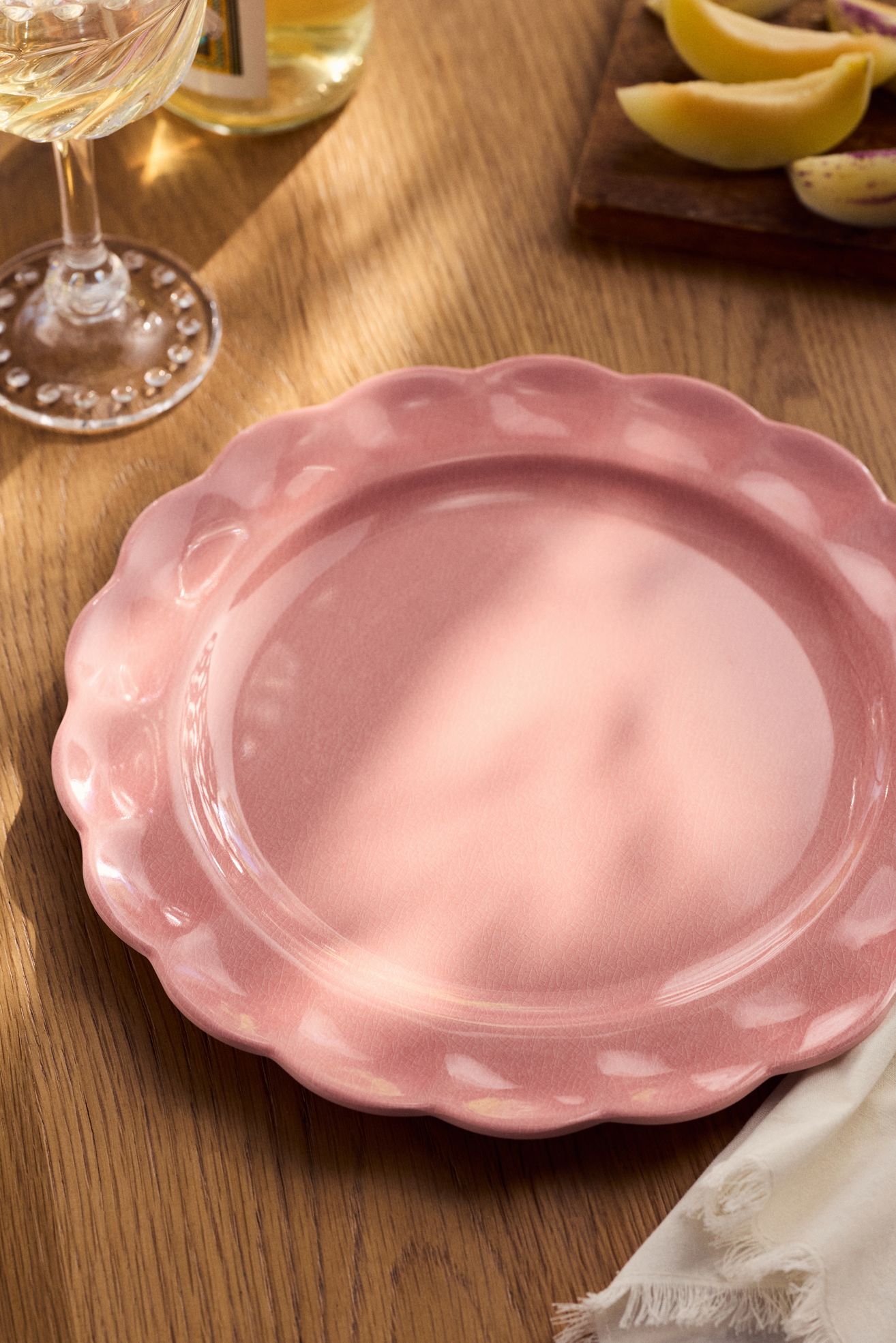 Annette Melamine Dessert Plates, Set of 4 - Salmon, Set Of 4