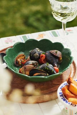 Annette Melamine Pasta Bowls, Set of 4