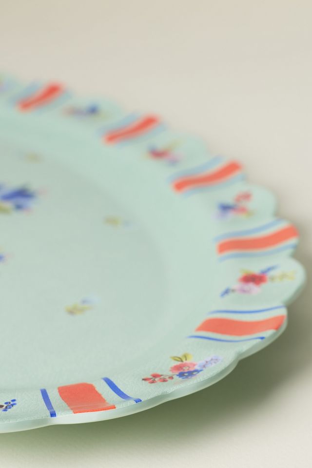 Annette Large Floral Melamine Platter #3