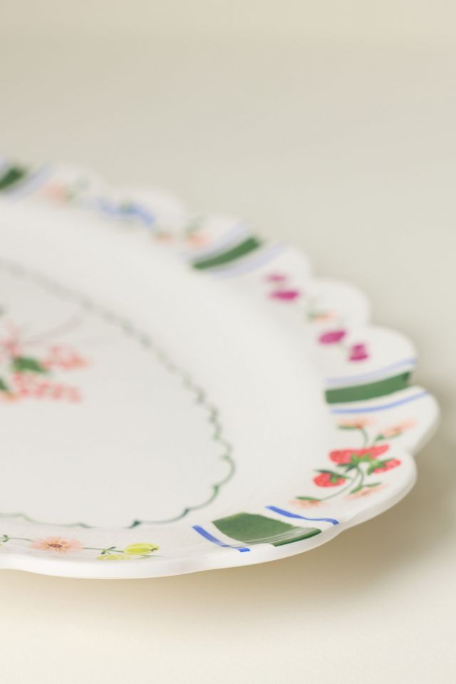 Annette Small Floral Melamine Platter #2