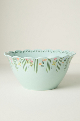 Annette Floral Melamine Serve Bowl