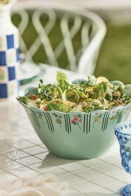 Annette Floral Melamine Serve Bowl