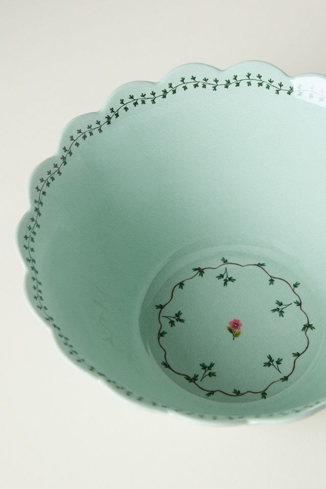 Annette Floral Melamine Serve Bowl #3