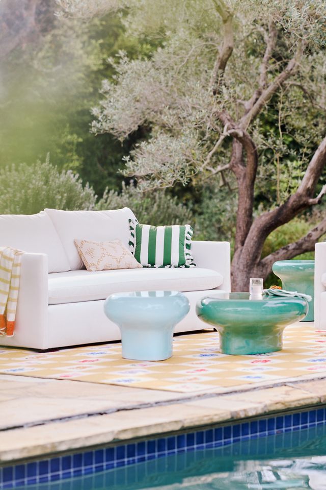 Naomi Asymmetrical Indoor/Outdoor Side Table #5