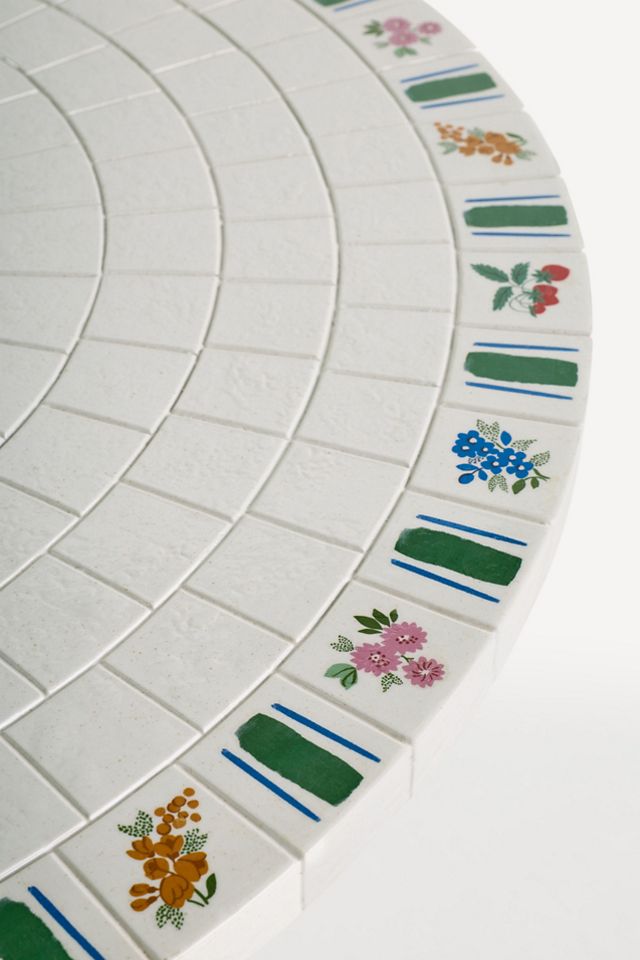 Bisou 36" Tile Outdoor Bistro Table #3