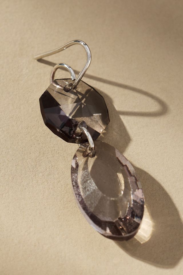 Clear Crystal Drop Earrings #1