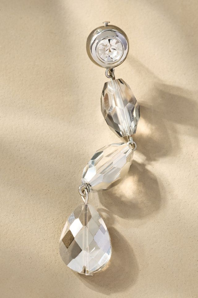 Multi Crystal Drop Earrings #1