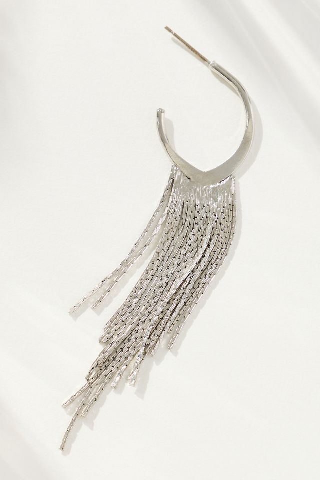 Drippy Fringe Statement Drop Earrings #1