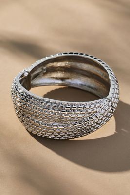 Textured Chunky Bangle Bracelet