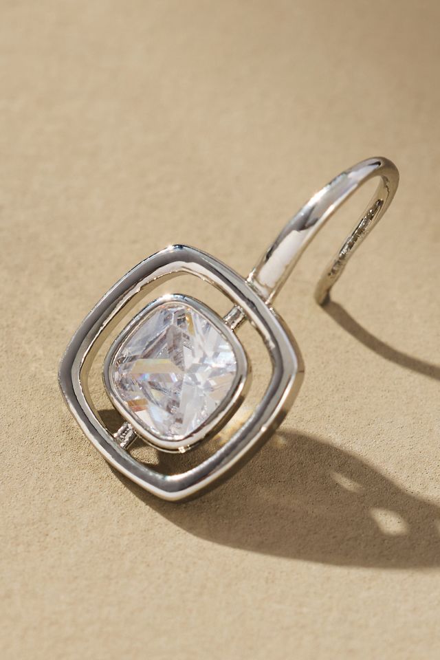Maeve Small Bezel Crystal Earrings #1