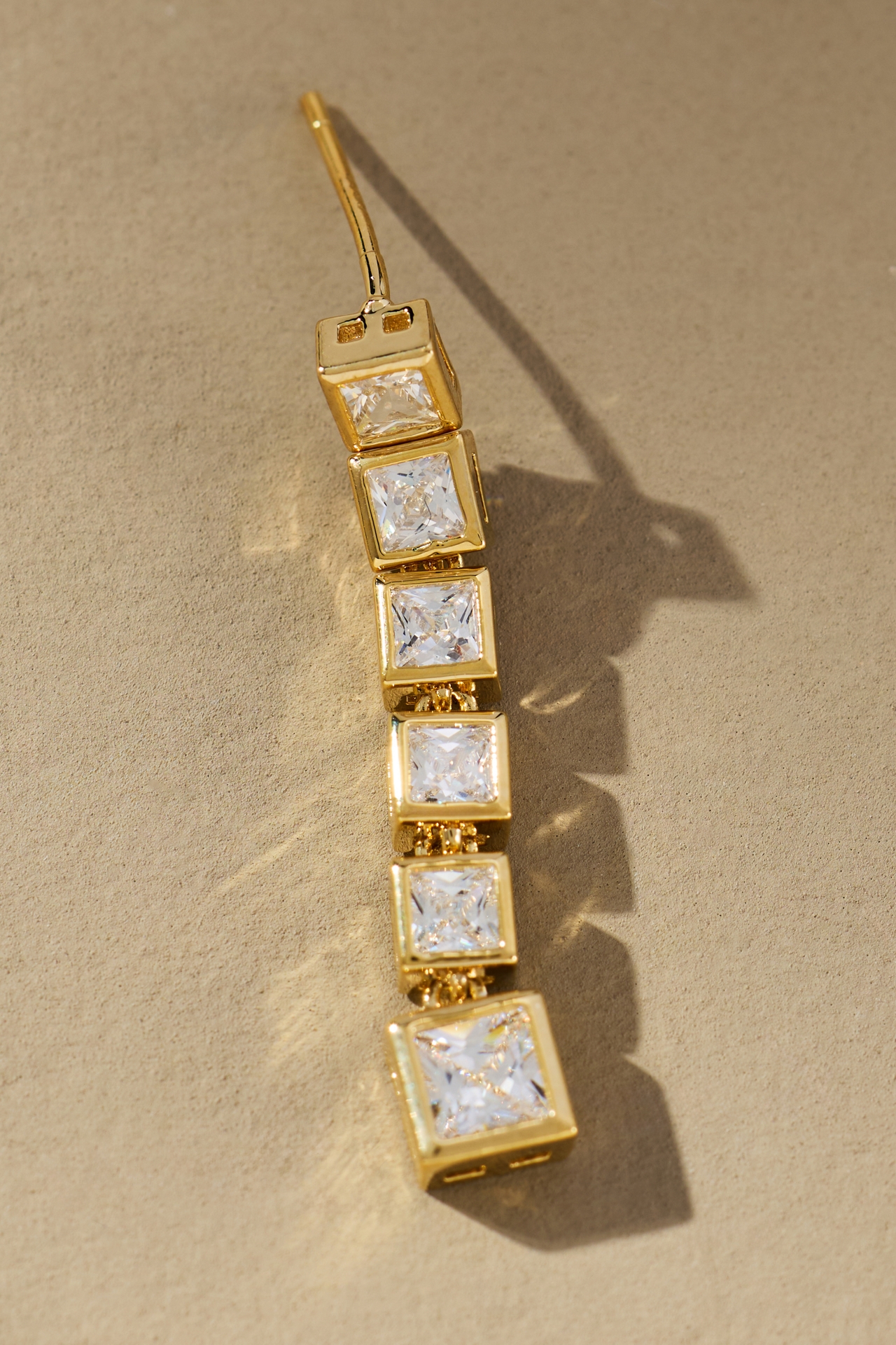 Maeve Square Glam Drop Earrings