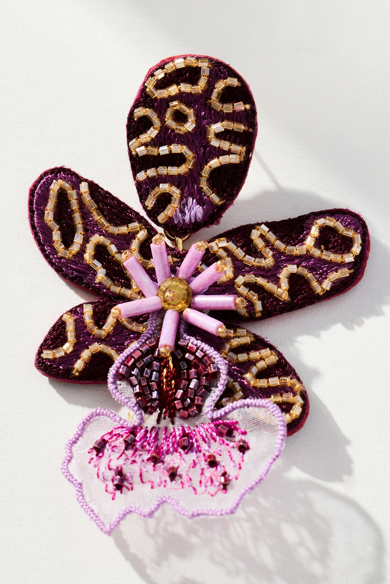 Mignonne Gavigan Luxe Spotted Orchid Earrings