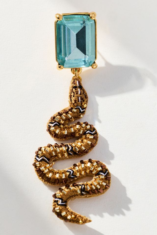 Mignonne Gavigan Snake Drop Earrings #1