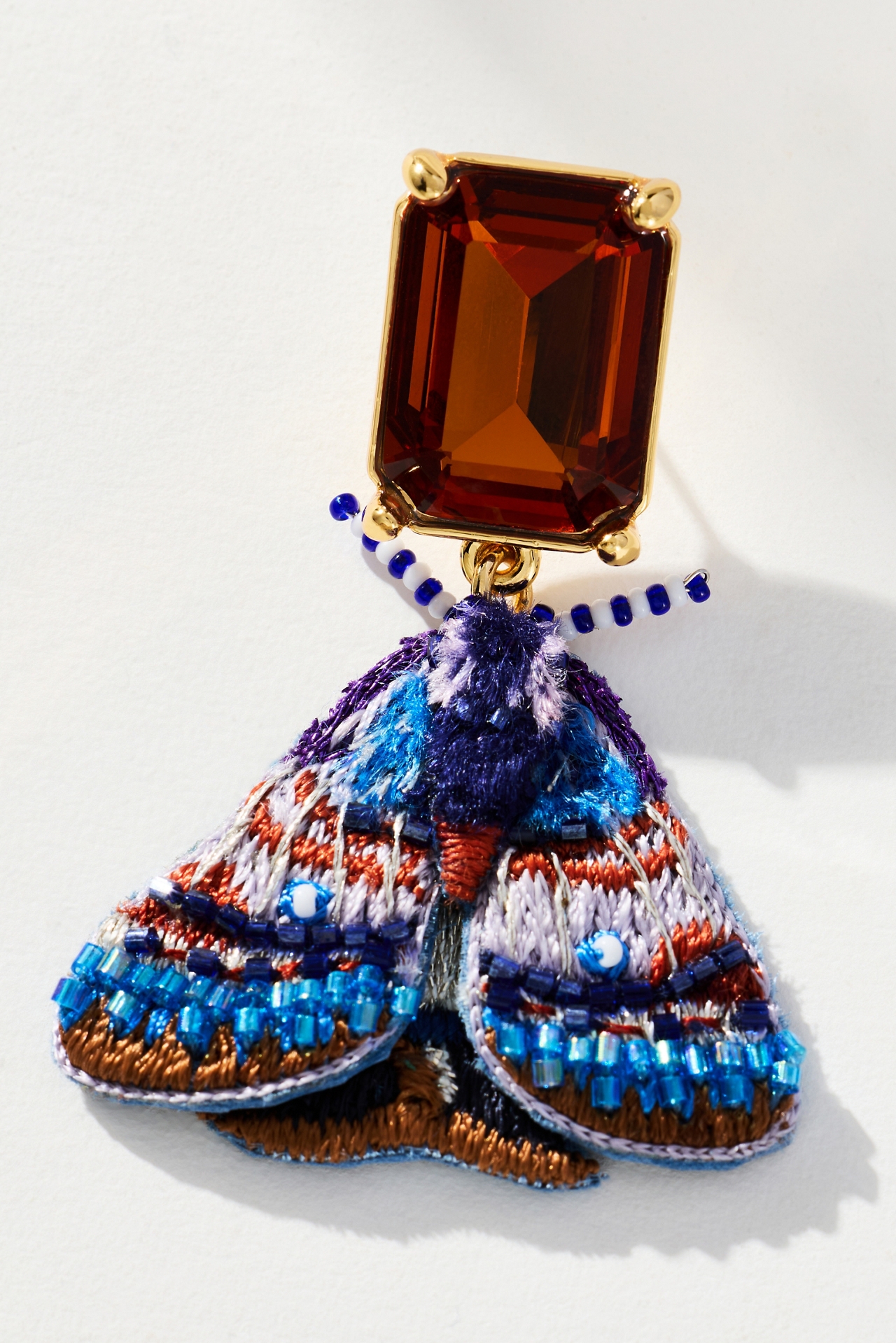 Mignonne Gavigan Purple Moth Earrings