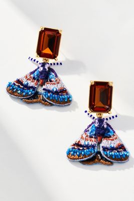 Mignonne Gavigan Purple Moth Earrings