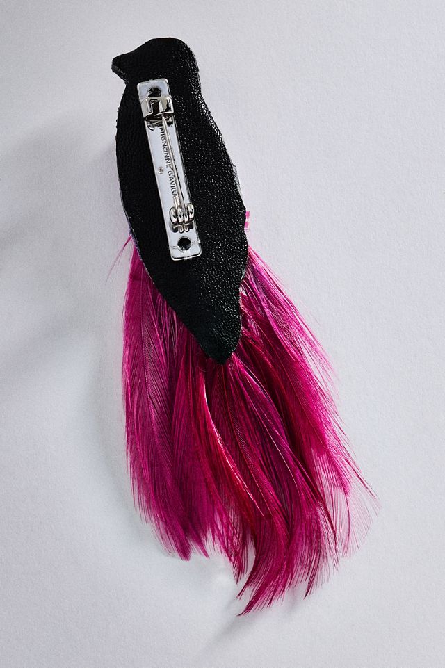 Mignonne Gavigan Pink and Purple Hair Accessories Mignonne Gavigan Xia Earrings in Purple Multi – Poppy main image 2