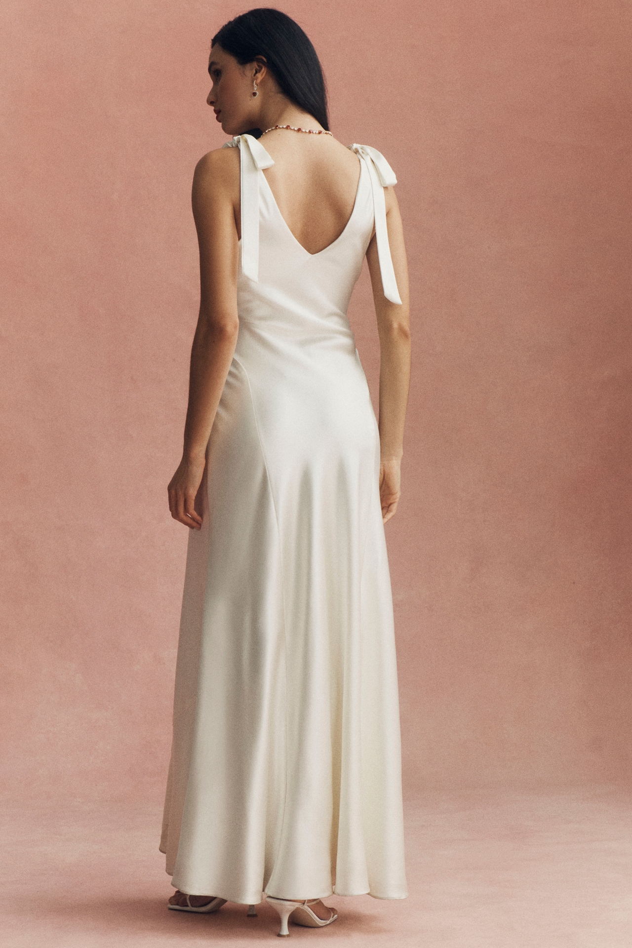 Reformation Pernille Sleeveless V-Neck Silk Maxi Dress