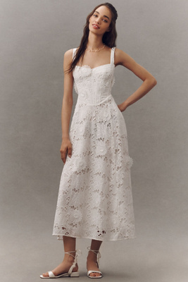 adaline broderie midi dress Bardot Adaline Broderie Maxi Dress