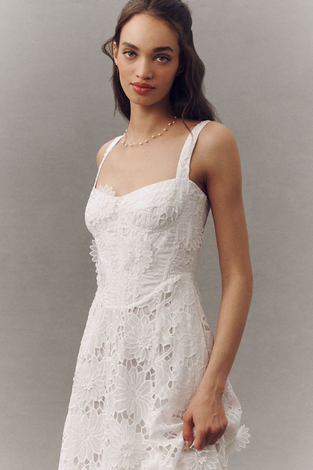 country lace wedding dress with sleeves Ivory Lace Applique Wedding Dress with Slit Removable Sleeve Country Bridal Gown W0113 Ivory / US12