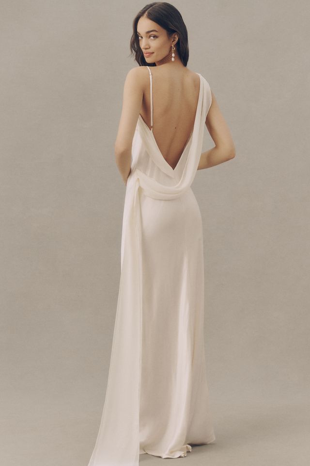Arcina Ori Helena One-Shoulder Satin Maxi Dress #1